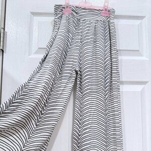 Fighting Eel freehand stripe white black pants sz XS